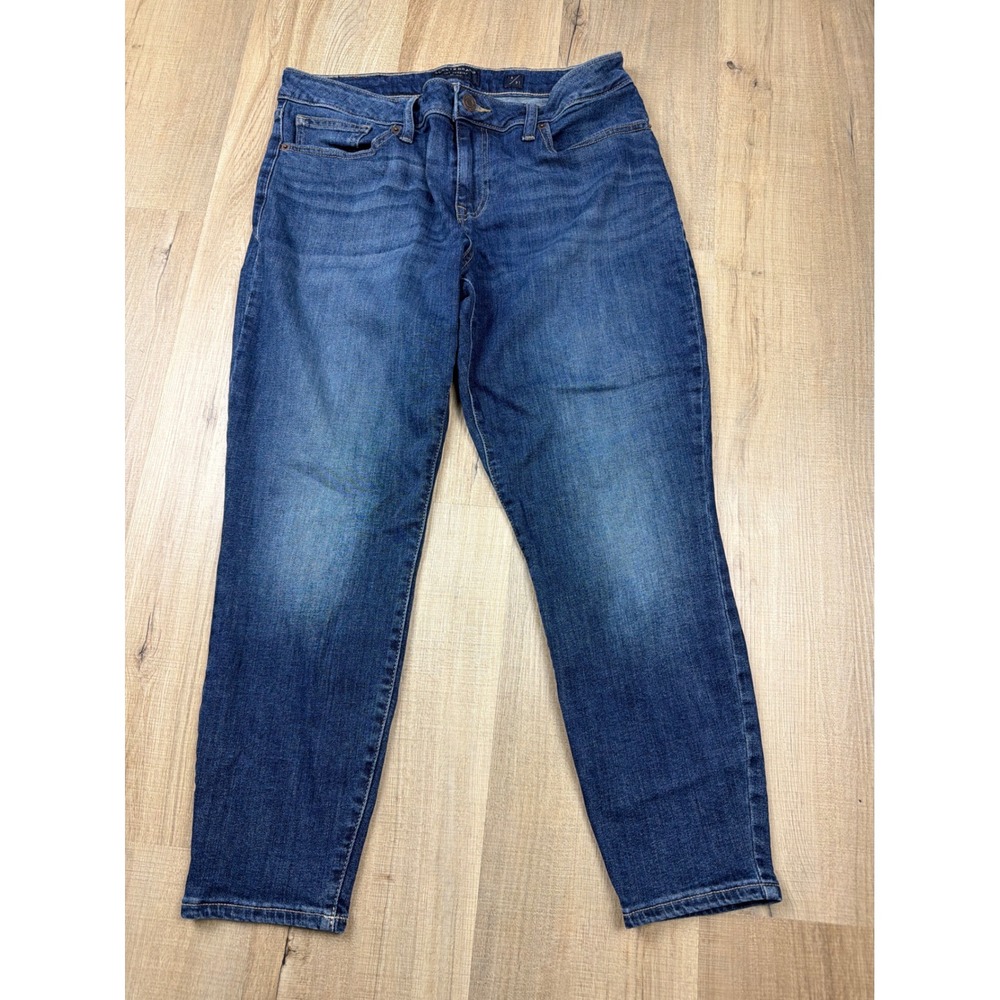Lucky Brand Lolita Crop Jeans Womens 12/31 Low Rise Blue Medium Wash Stretch